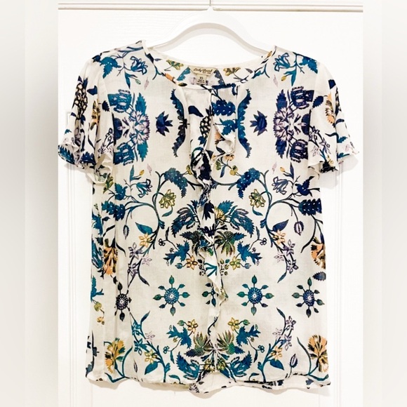 LUCKY BRAND summer top Lucky Brand Tops Floral Top boho tops summer tops - Picture 1 of 9